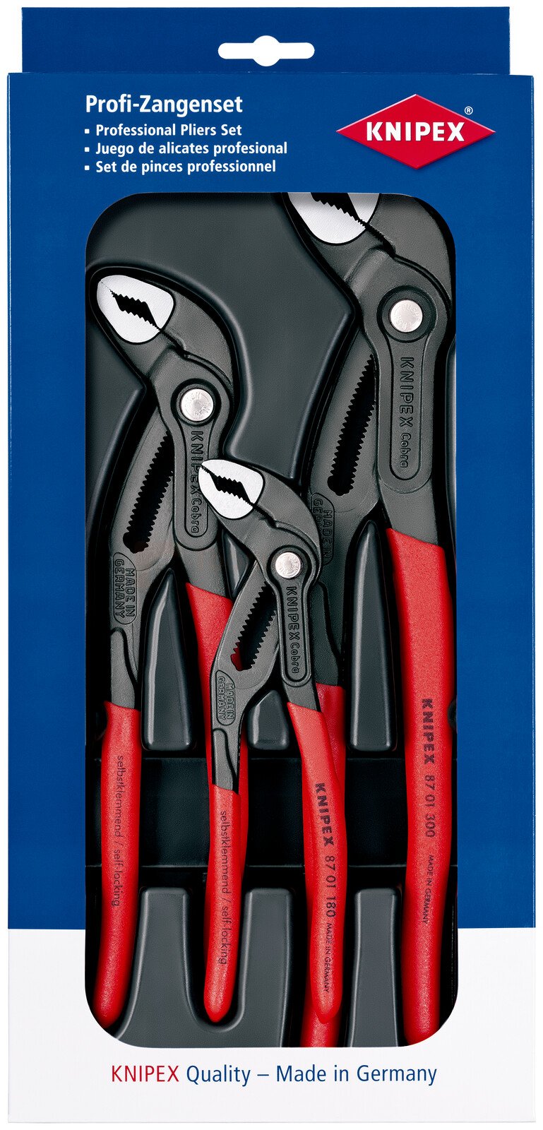 Knipex veepumbatangide komplekt Cobra®, 3-osaline