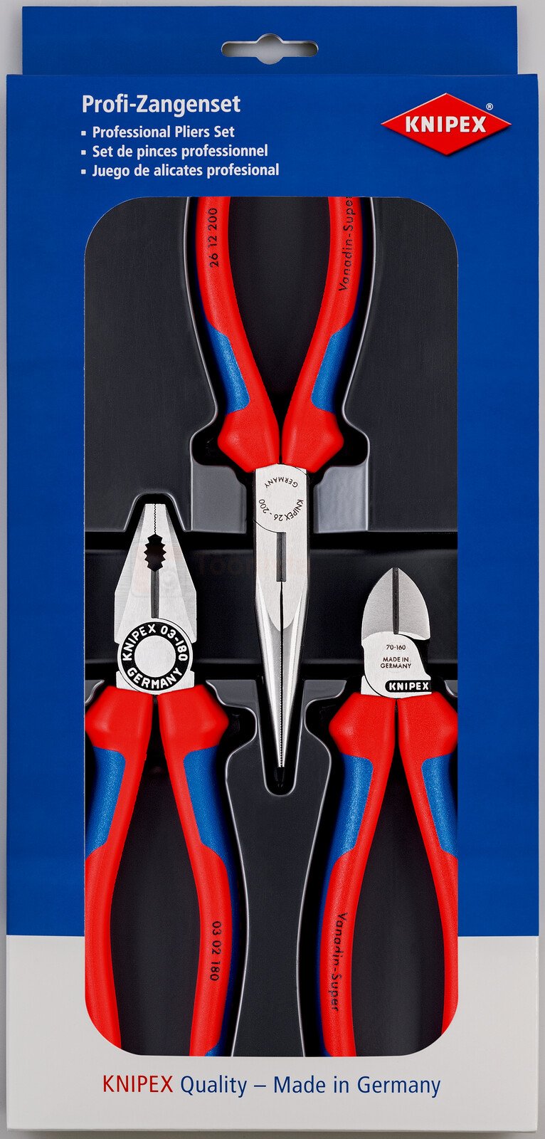 Knipex tangide komplekt, 3-osaline