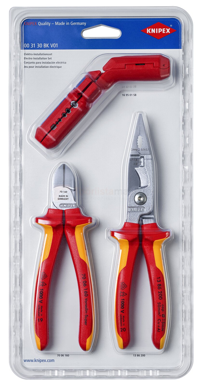 Knipex elektriku komplekt, VDE
