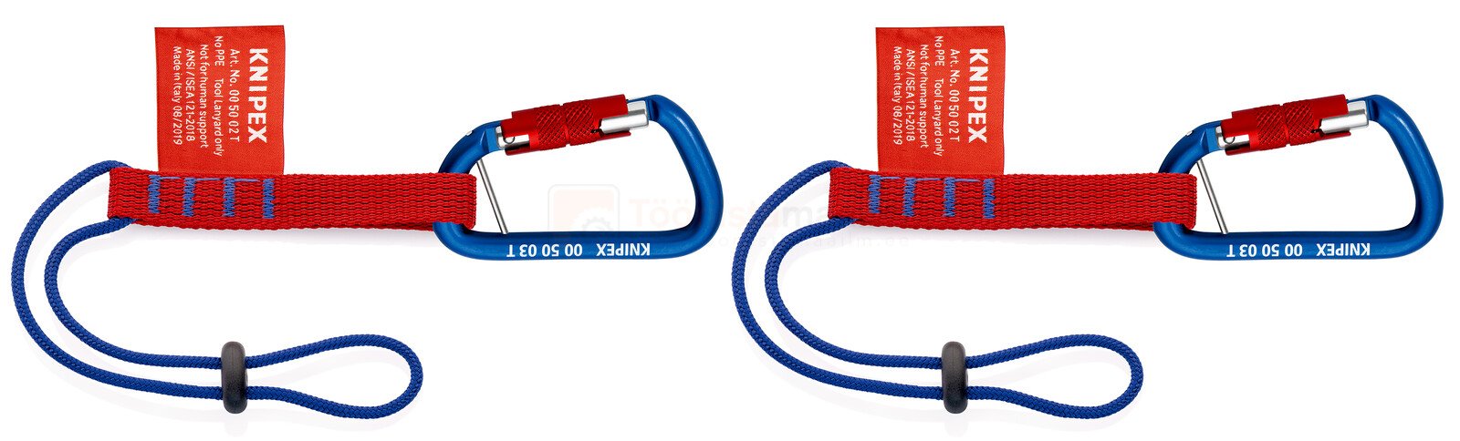 Knipex fikseeritud karabiiniga adapter-tööriistarihm, max 1,5 kg - 2 tk