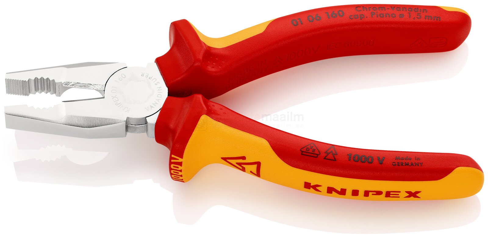 KNIPEX VDE replės 160 mm CRV