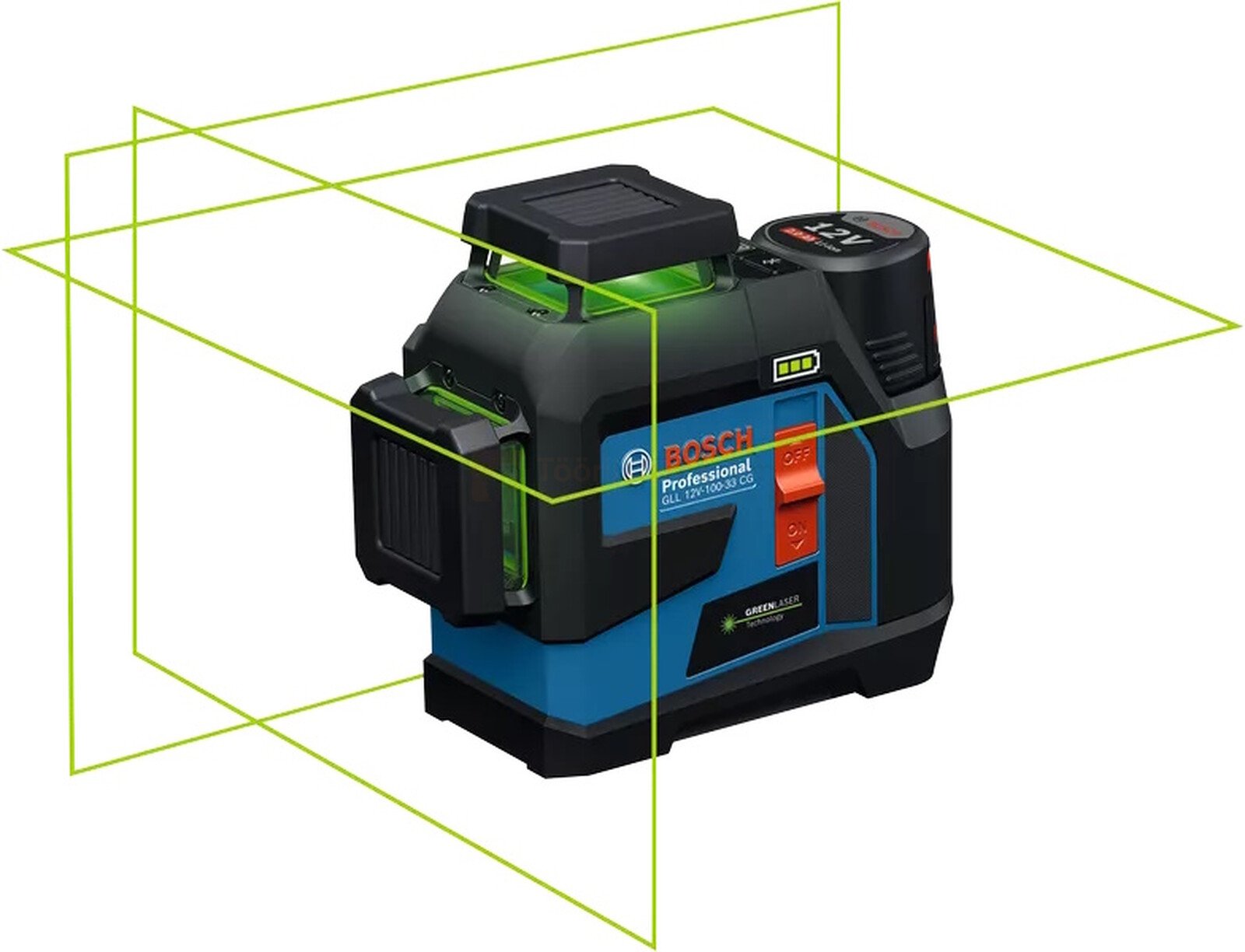 Bosch joonlaser GLL 12V-100-33 CG - ilma aku ja laadijata 2