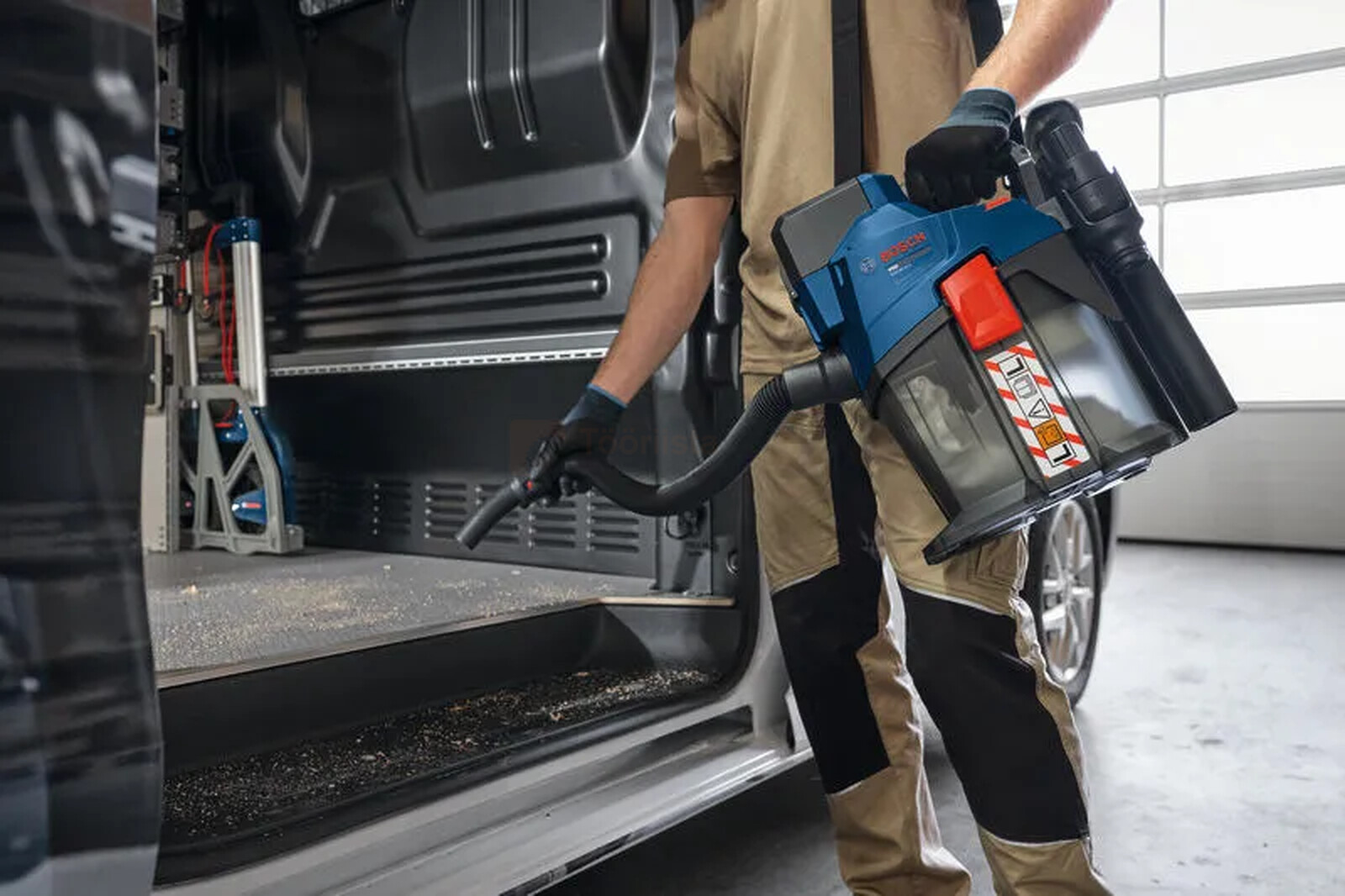 Bosch akumuliatorinis dulkių siurblys GAS 18V-6LS, be akumuliatoriaus ir įkroviklio