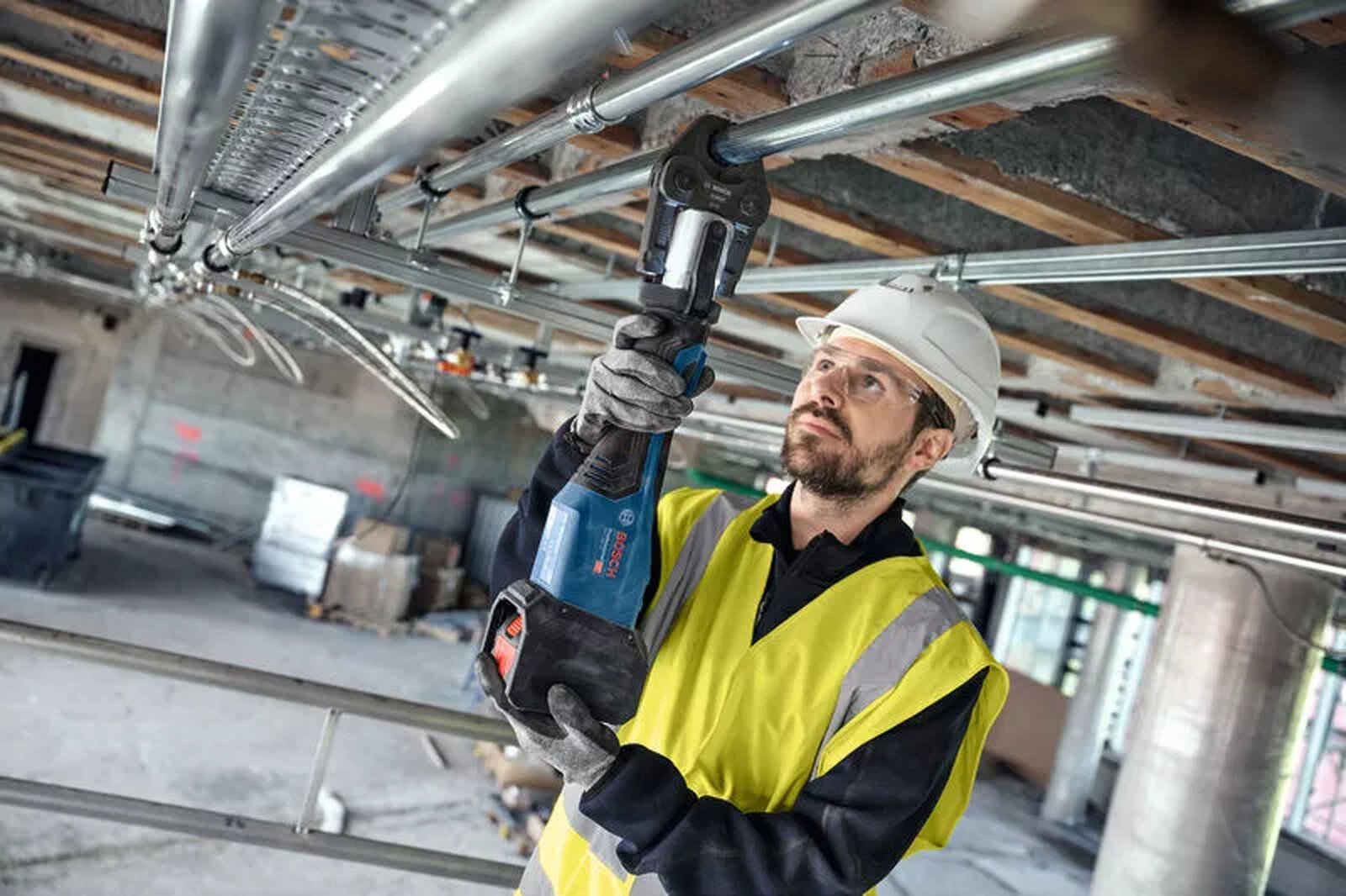 Bosch akutoitel torupress GPT 18V-32 + TH 16/20/26 presspihid - ilma aku ja laadijata 5