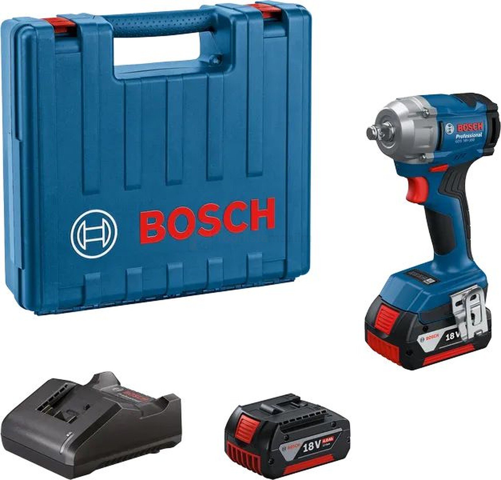 Bosch akulöökmutrikeeraja GDS 18V-350 koos GAL 18V-20 laadijaga