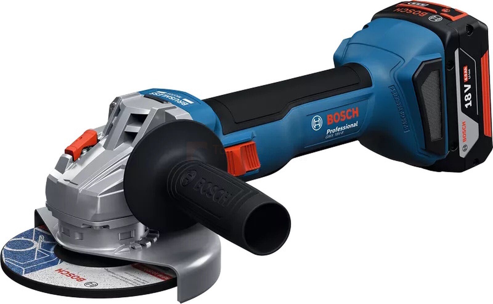 Bosch akunurklihvija GWS 18V-8 - 2 x 5,0 Ah 2