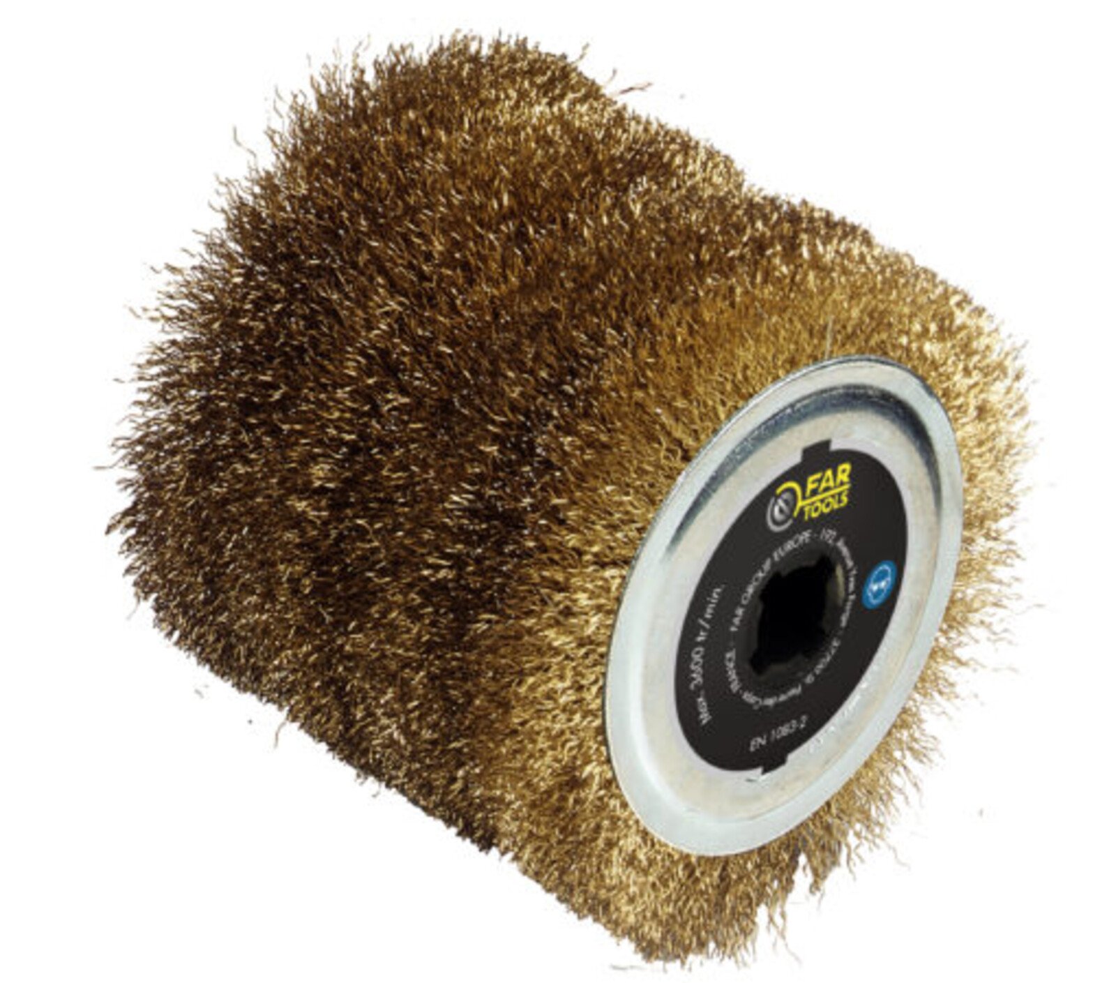 Pildil on FARTOOLS REX-le mõeldud tugev traathari, millel on näha metallist harjased ja kinnitusplaat.