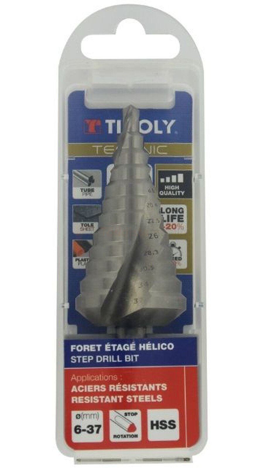 Astmeline puur Tivoly HSS, Ø6-37 mm, spiraalne, haljas 2