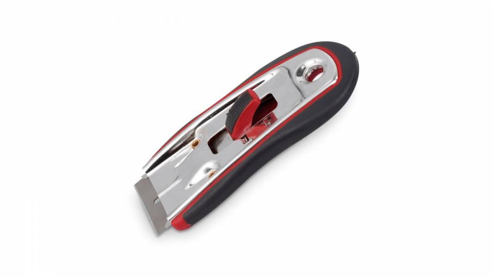 Pildil on Kreator 40 mm kaabits, millel on punane lüliti ja must-punane käepide.