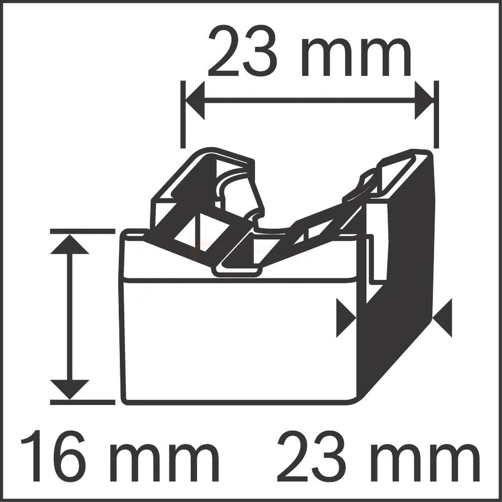 Bosch kaablisideme kinnitus EPT-B, max 1,7 x 7,6 mm, GNB 18V naelutajatele - 100 tk 3