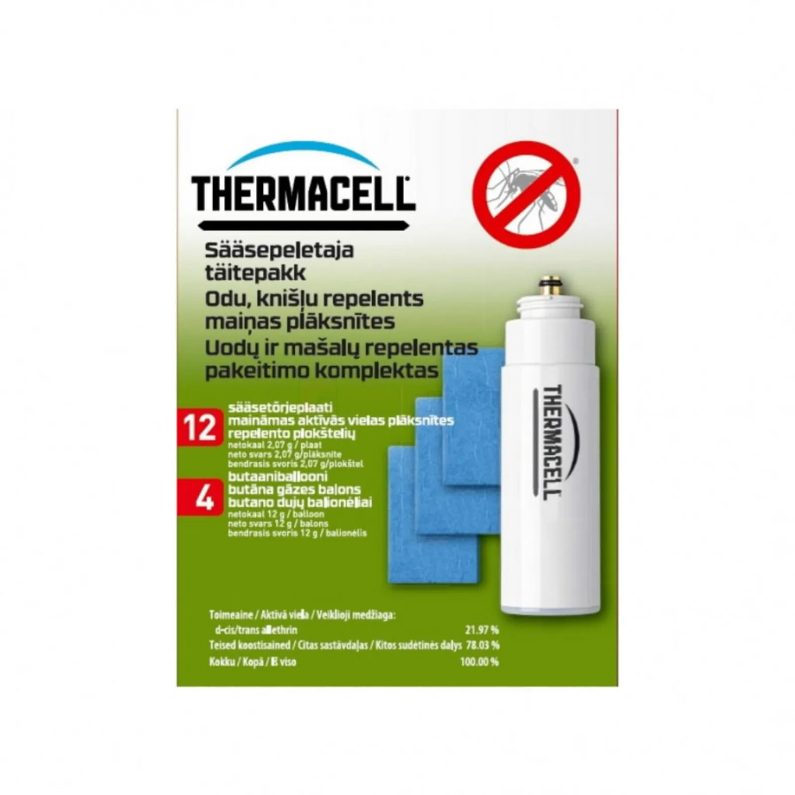 Thermacell komplekt repelentui 48 valandoms