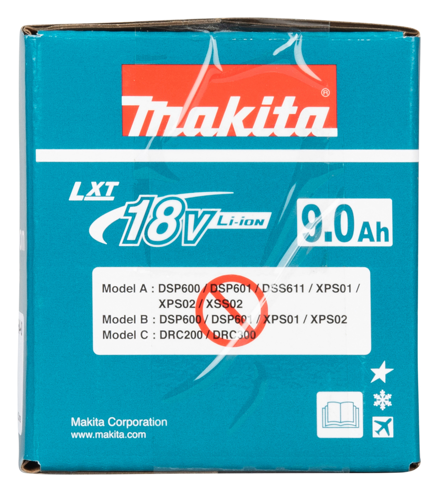 Аккумулятор Makita 18 В 9,0 Ач BL1890