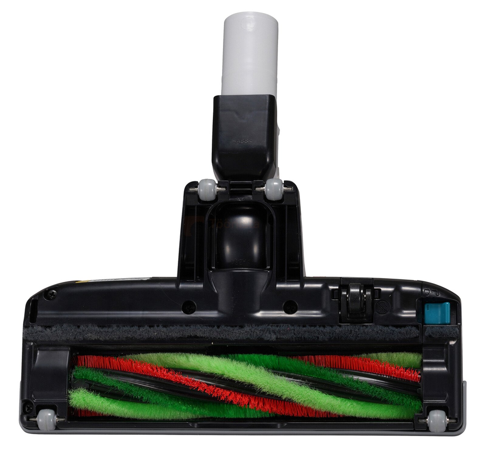 Pildil on Makita CL004G aku varstolmuimeja põrandaotsik, millel on näha roheline ja punane harjarull.