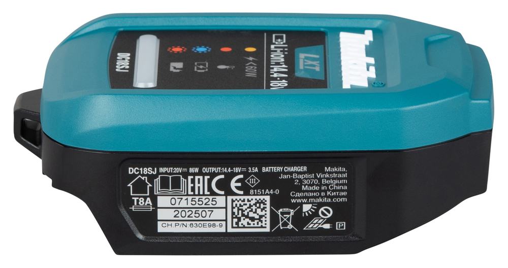Makita akulaadija DC18SJ, USB-PD toitega