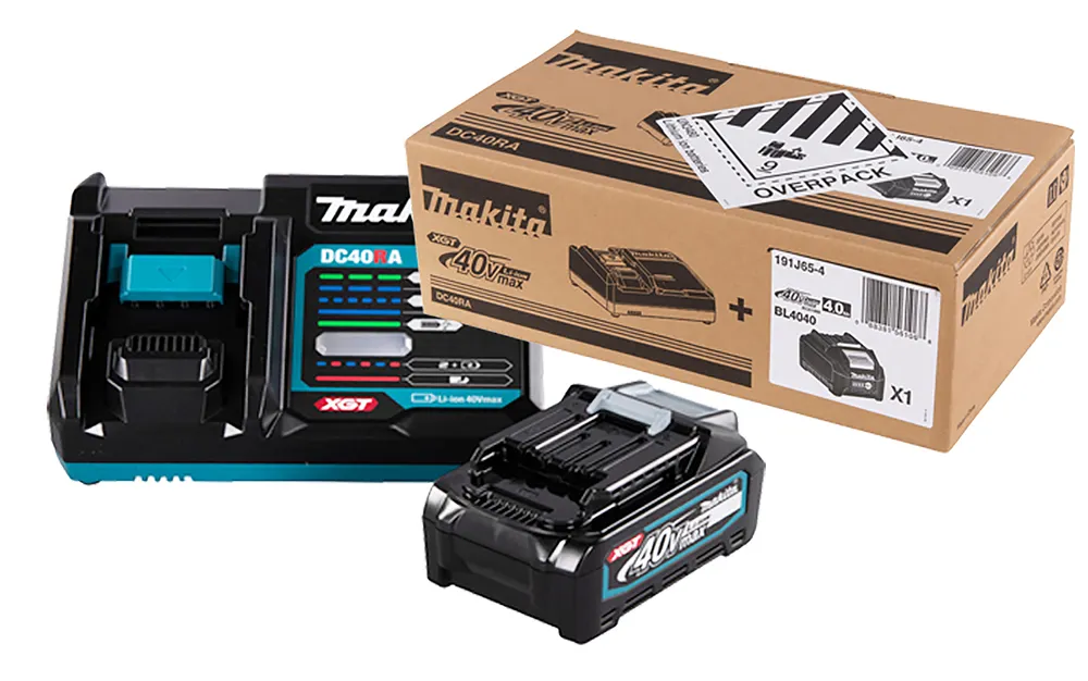 Makita XGT set 40 V 1 x BL4040 + DC40RA charger