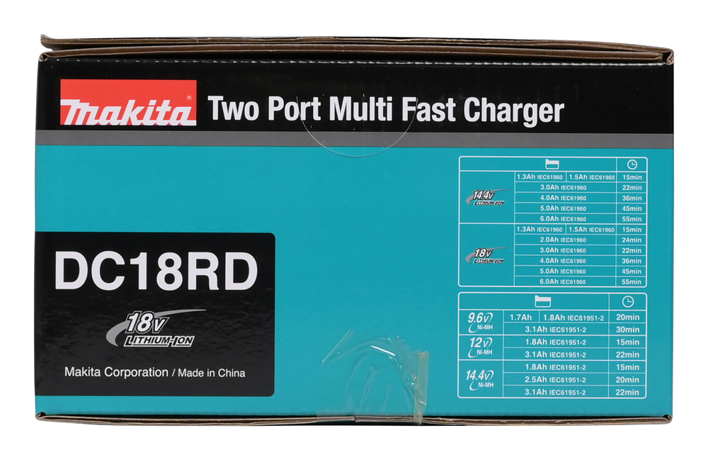 Makita kahe pesaga kiire akulaadija DC18RD