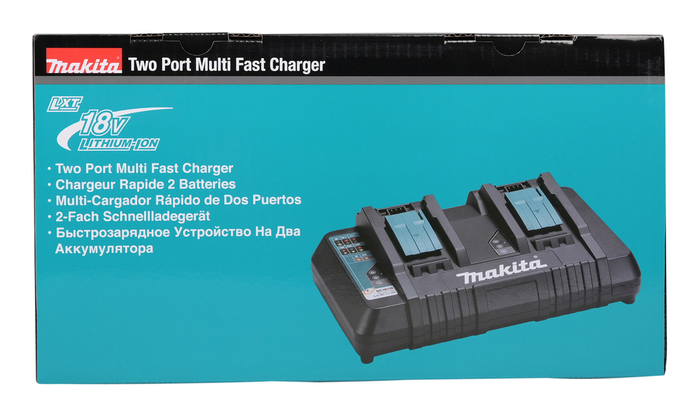 Makita kahe pesaga kiire akulaadija DC18RD