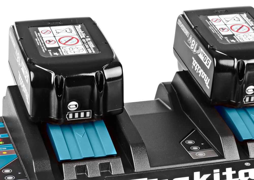 Makita kahe pesaga kiire akulaadija DC18RD