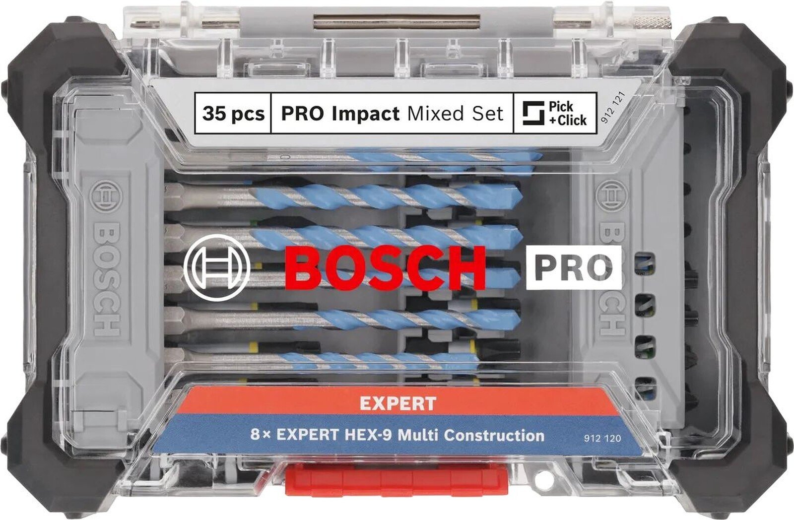 Bosch otsakute ja puuride komplekt PRO Impact Mixed, 35-osaline 2