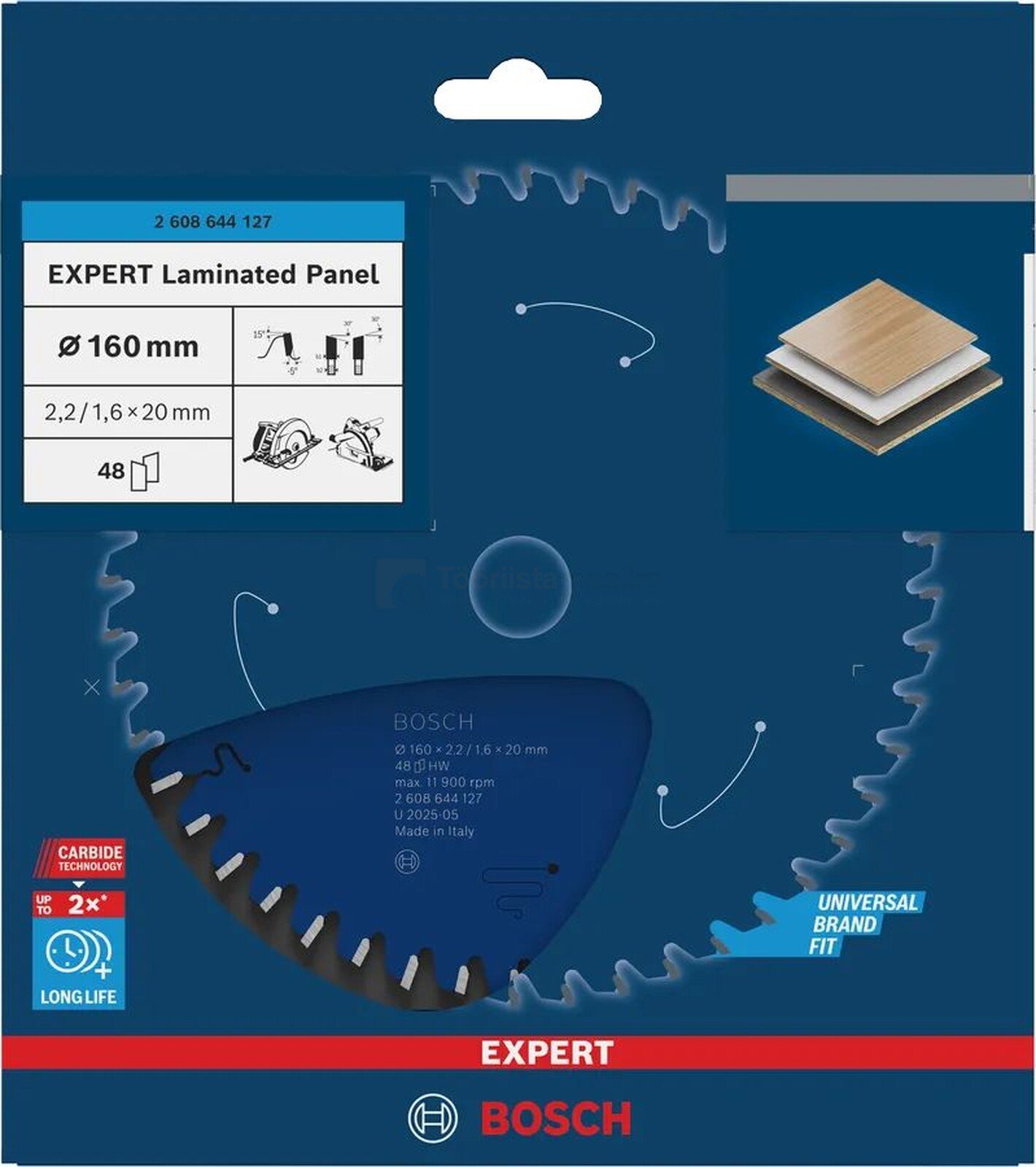 Bosch saeketas EXPERT Laminated Panel 160 x 20 x 2,2 mm, 48 hammast 2