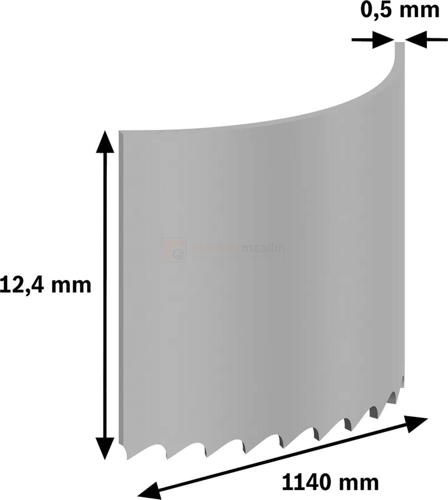 Bosch saelint PRO CB4418 1140 x 12,4 x 0,5 mm 18 TPI - 2 tk 2