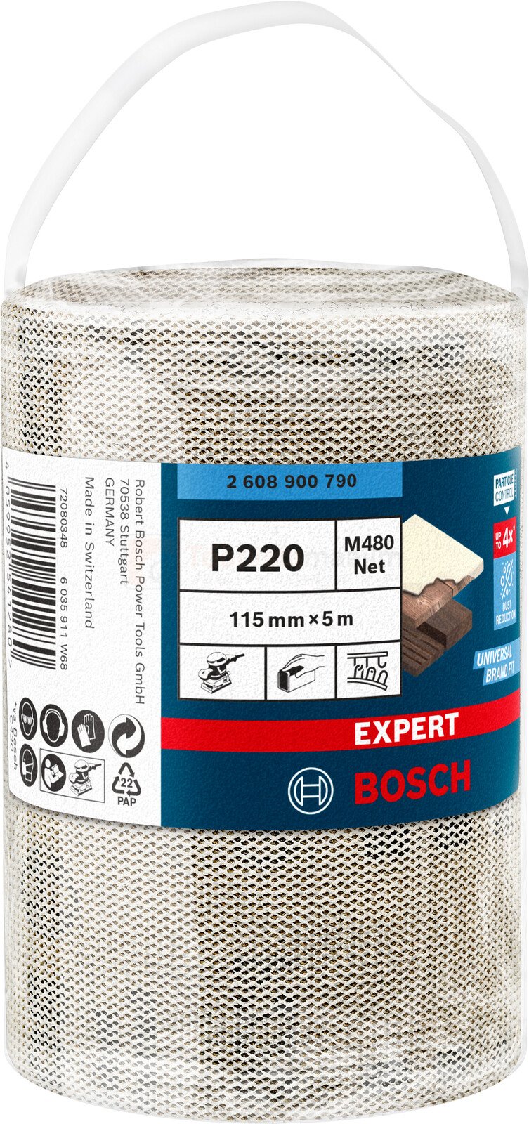 Bosch lihvvõrgu rull EXPERT M480 115 mm x 5 m 2