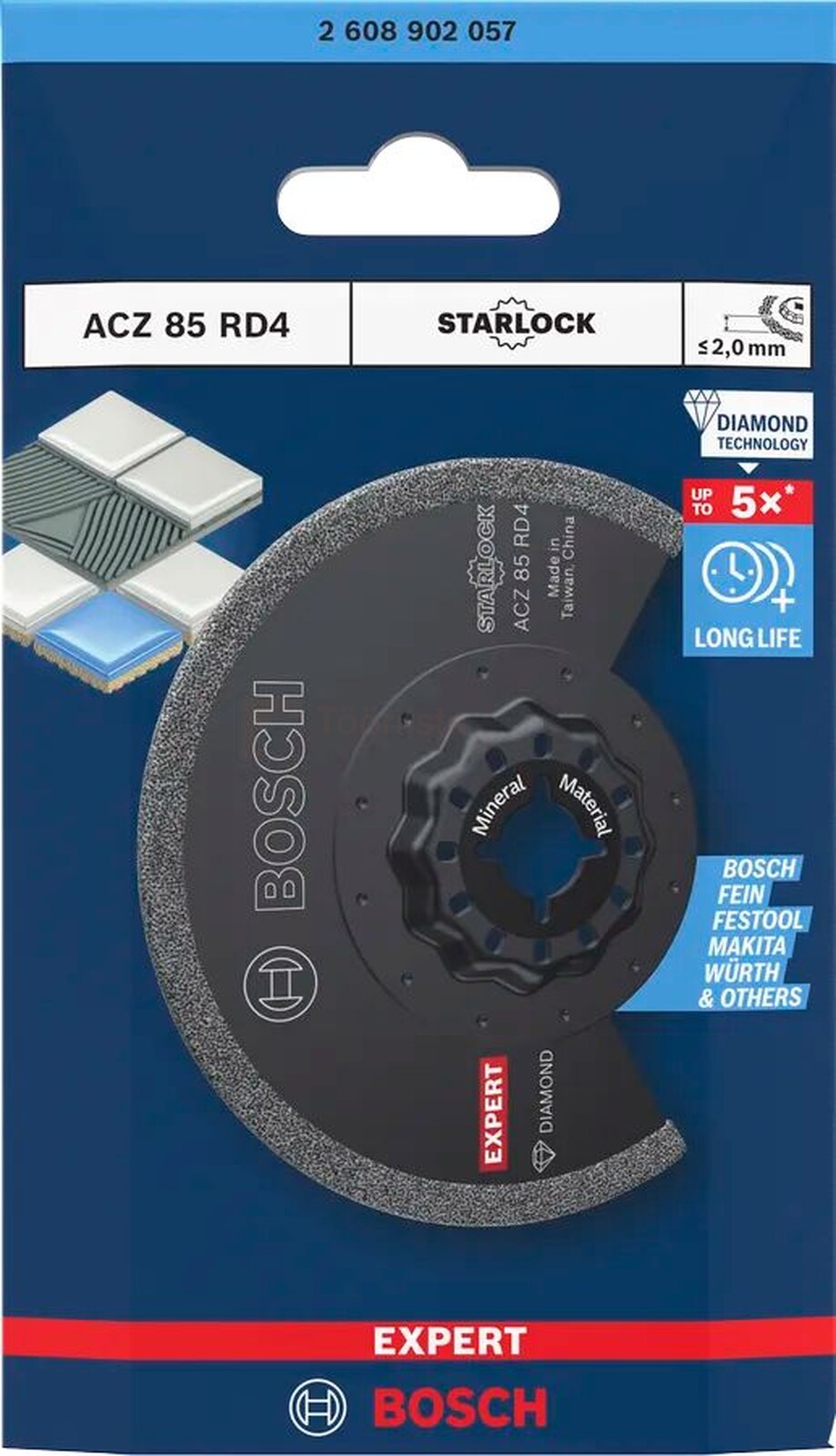 Bosch universaallõikuri tera EXPERT ACZ 85 RD4, 85 mm, mördile 2