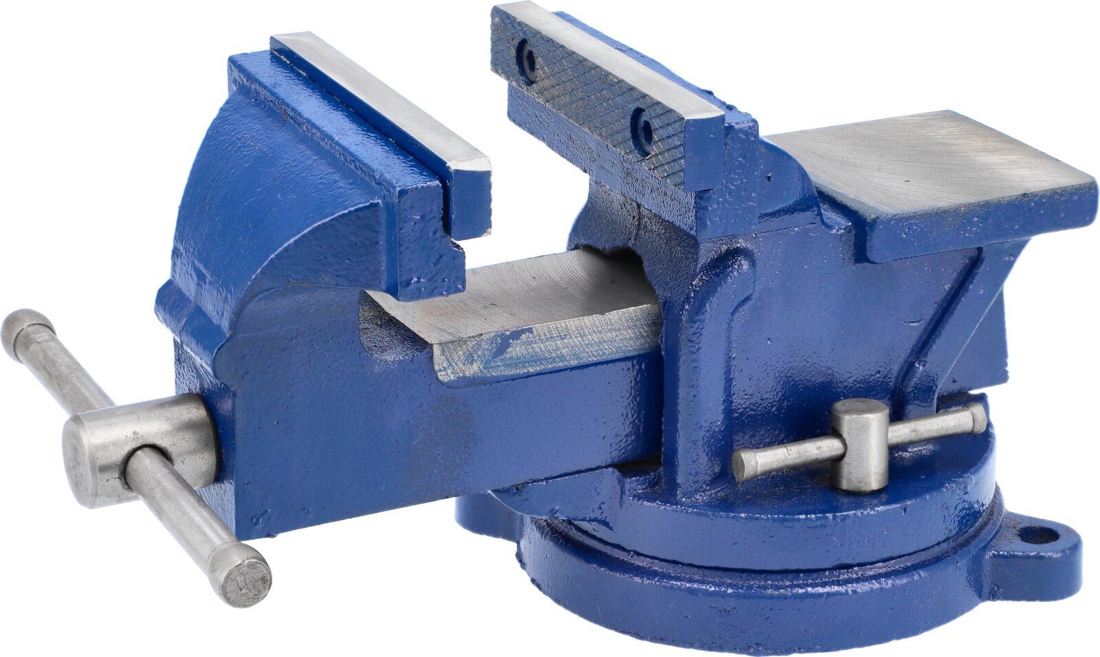Pildil on sinine Vorel kruustangid 100 mm pöördalusel, mis on avatud asendis ja valmis esemeid kinnitama.