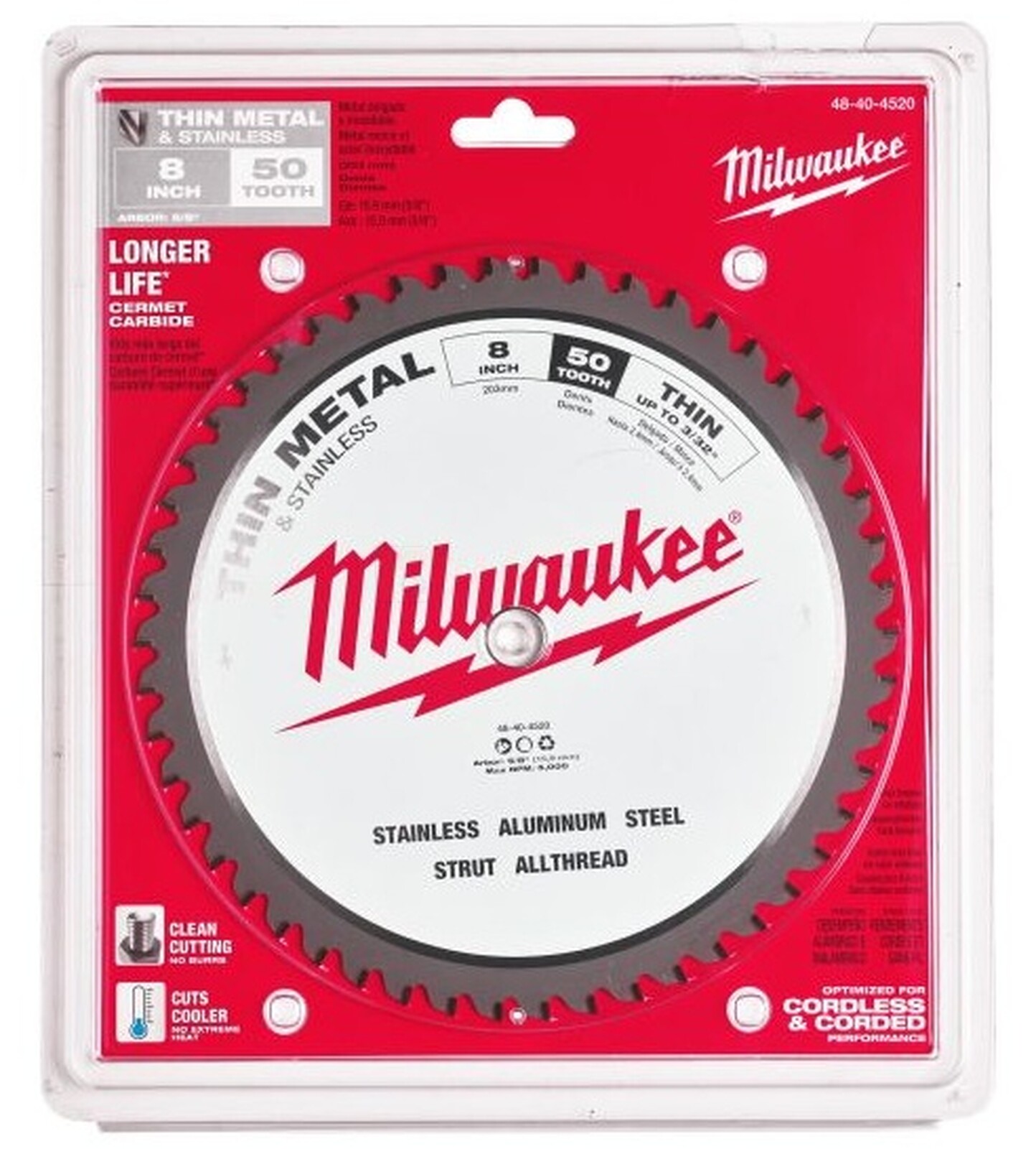 Saeketas metallile Milwaukee 203 x 15,87 mm, 50 hammast 2