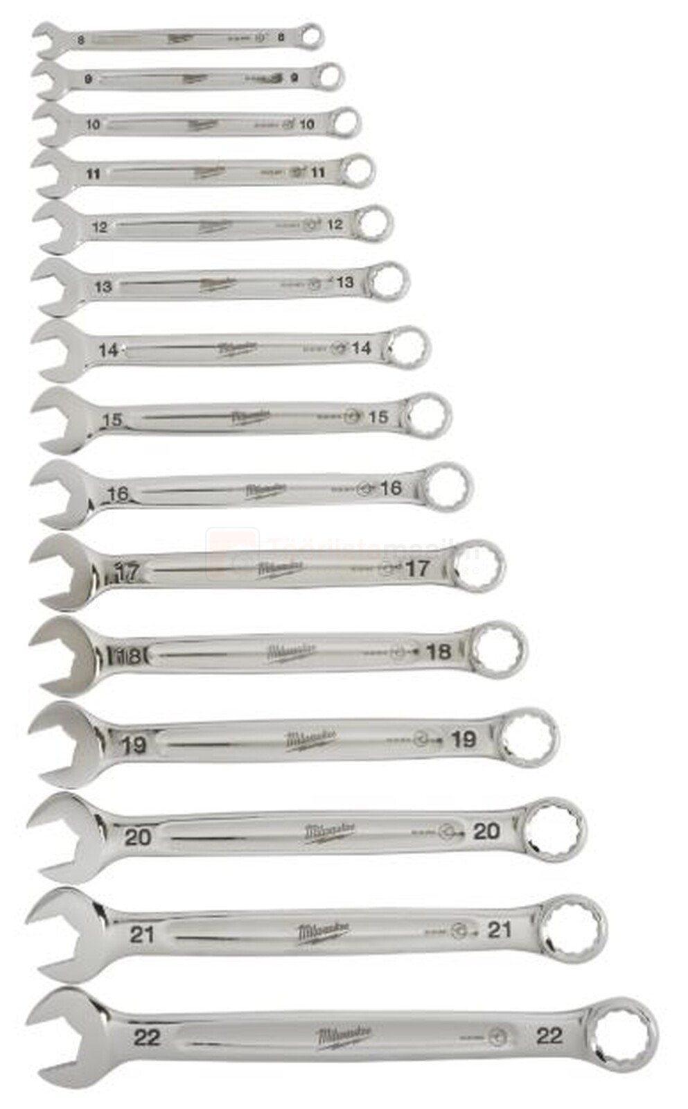 Lehtsilmusvõtmete komplekt Milwaukee MAX BITE, 8-22 mm, 15-osaline 2