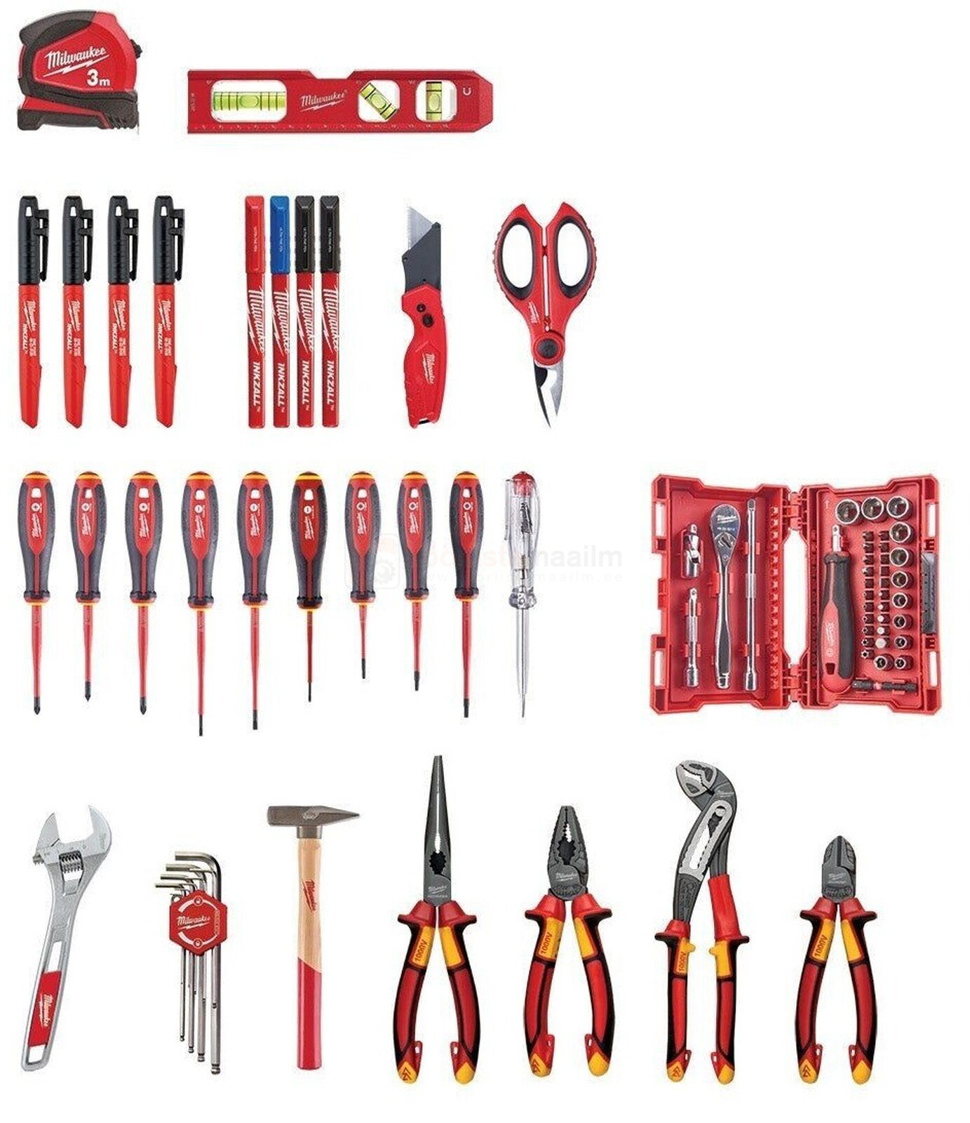 Tööriistakomplekt Milwaukee PACKOUT™, elektrikule, 76-osaline 3