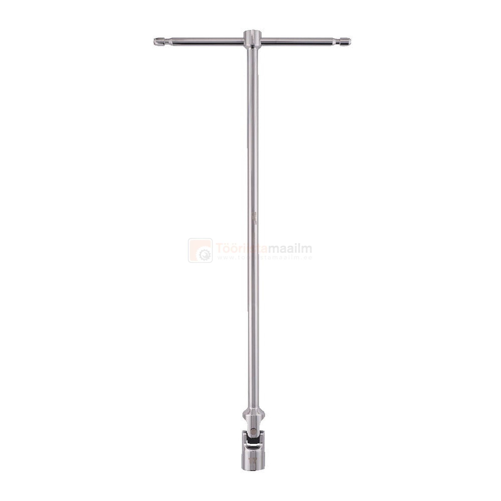 Pildil on Milwaukee T-käepidemega padrunvõtmete komplekt, mis on mõeldud tööriistakärusse.