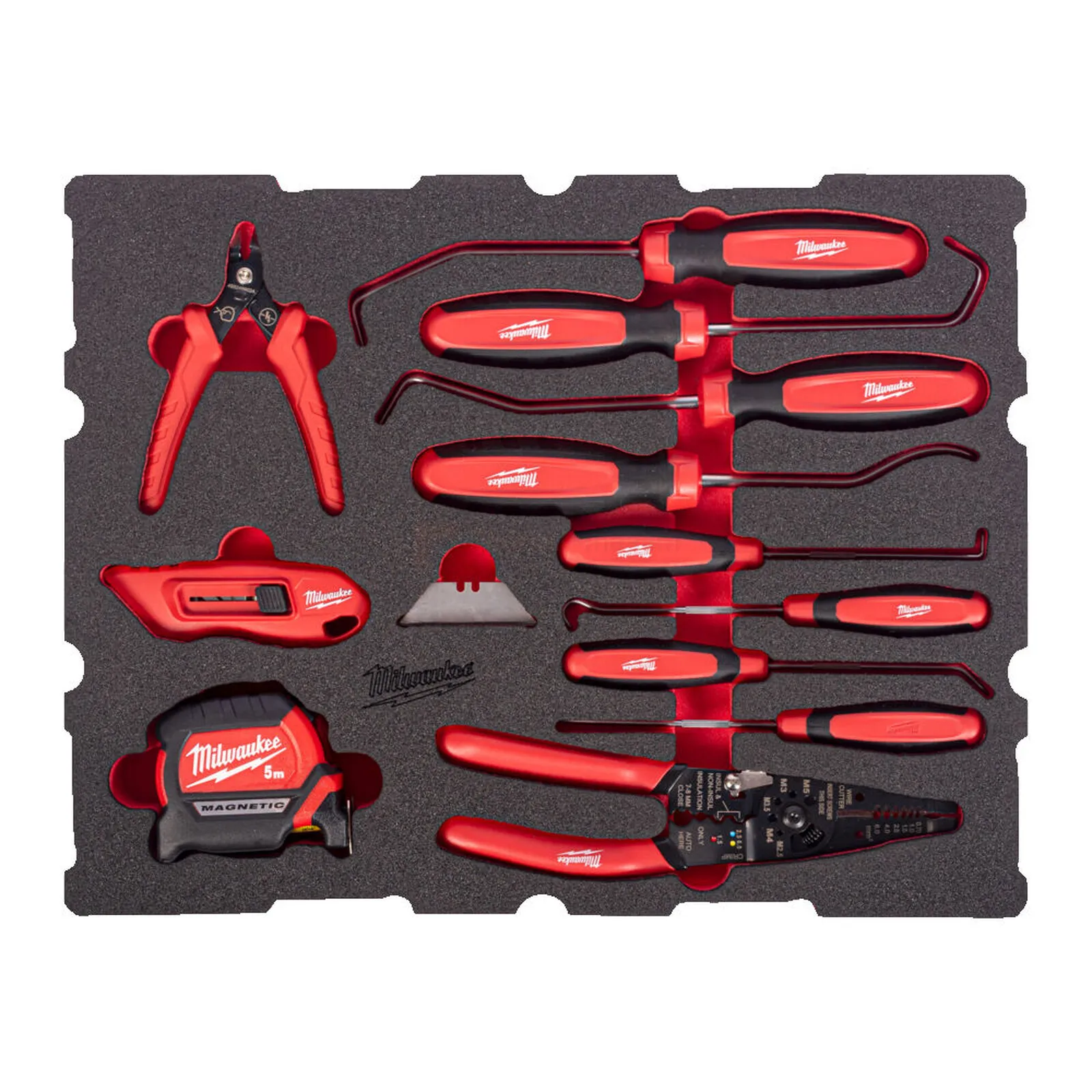 Milwaukee tool kit PACKOUT™ with drawers for tool boxes 17-piece