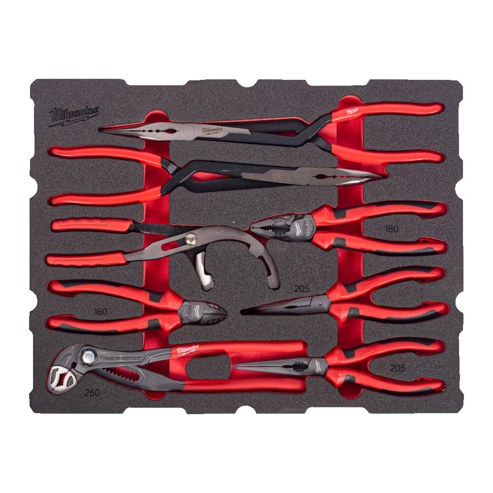 Milwaukee pliers set PACKOUT™ with drawer tool cases 9-piece