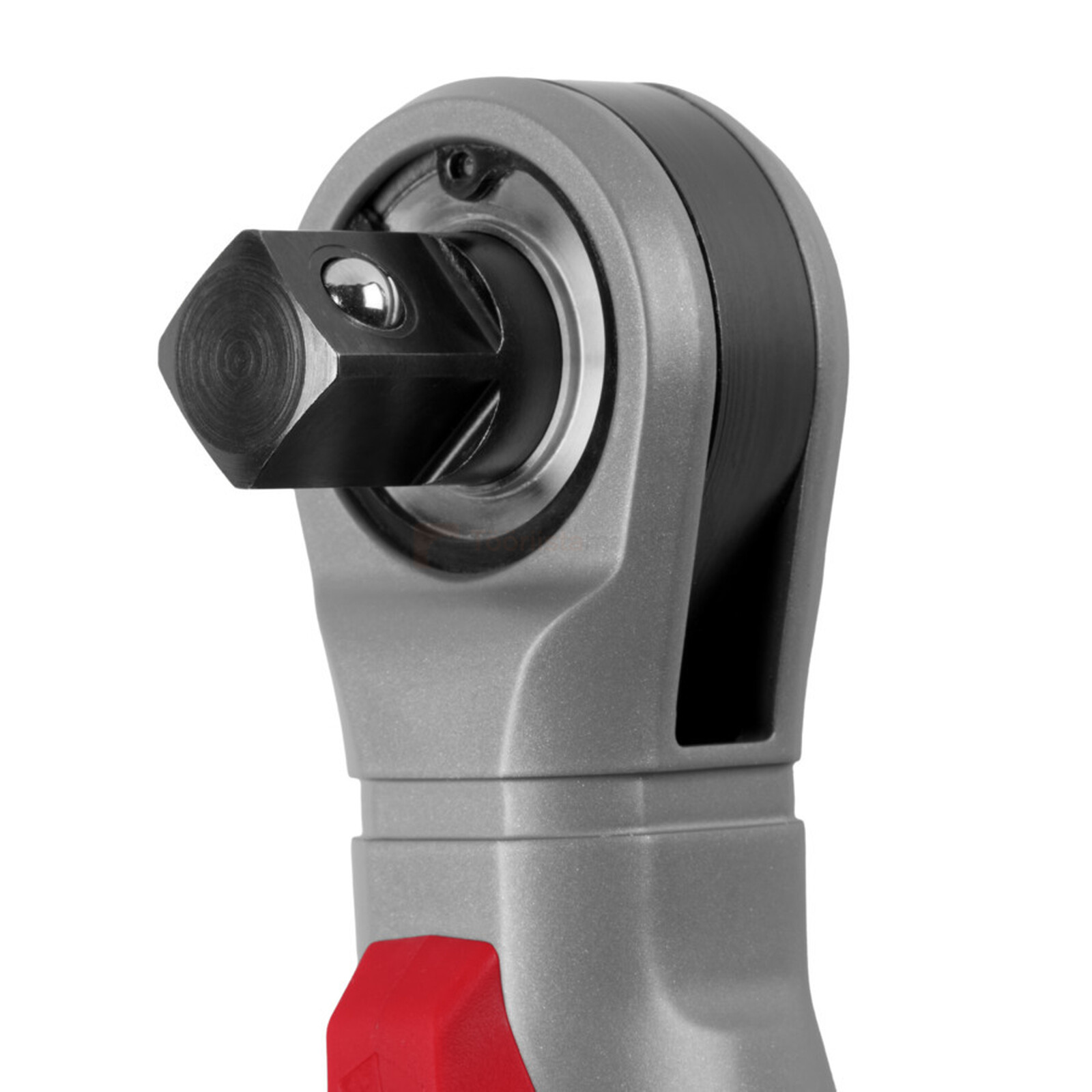 Pildil on Milwaukee akunarre M12 FIR12G2-252B pea, mis näitab tööriista nelikantühendust ja osa käepidemest.