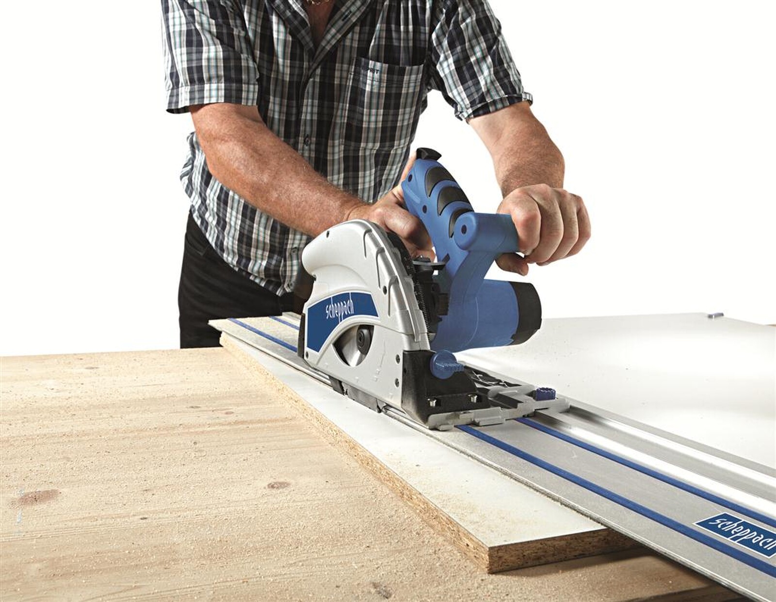 Sukeldussaag Scheppach PL55 + 2X700 MM juhtsiin 4