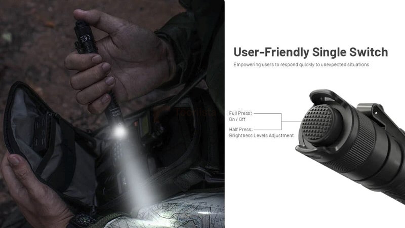 Nitecore taskulamp MT2A Pro, max 1000lm, laetav 5