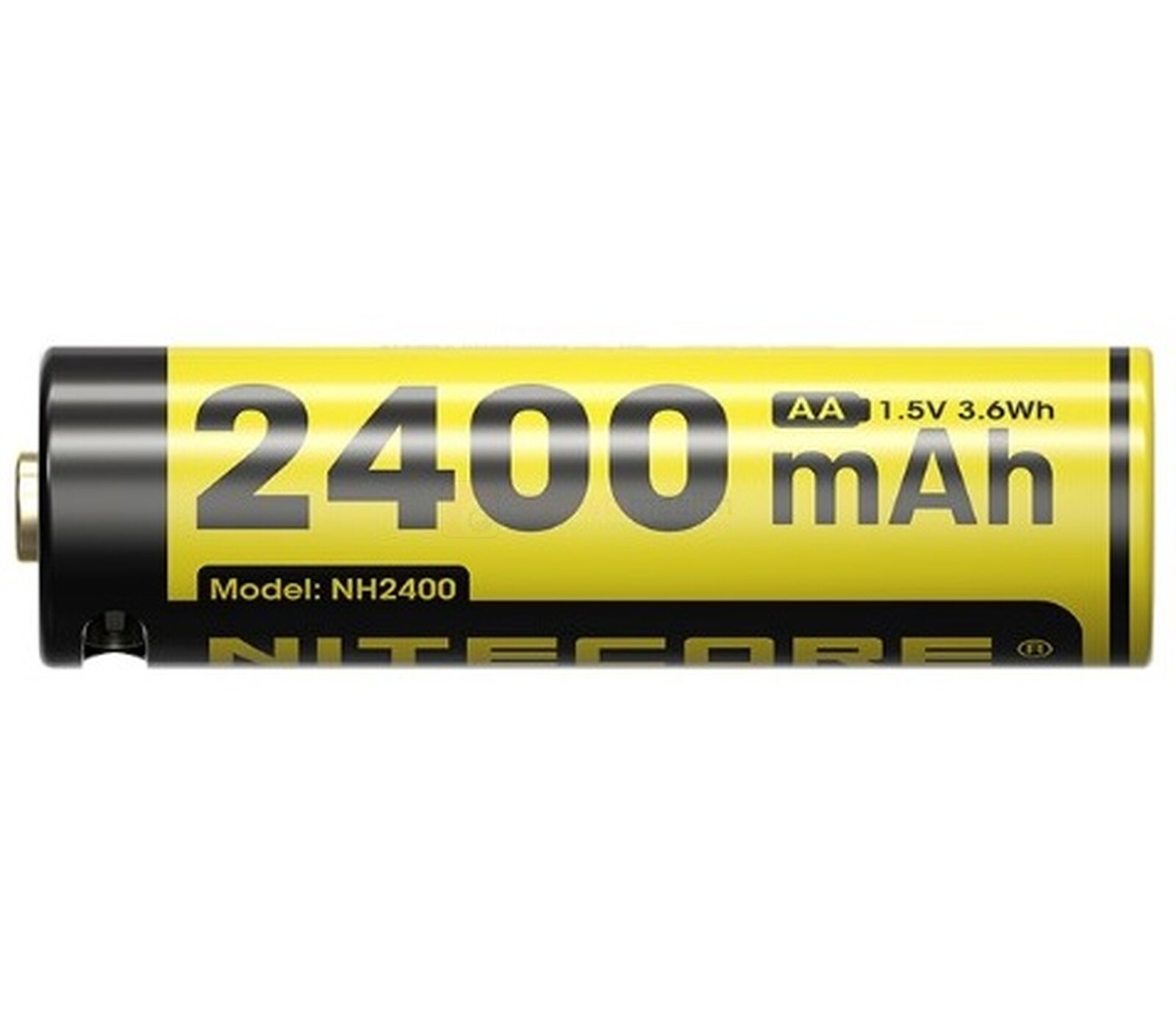 Nitecore aku NH2400, 2400 mAh, USB-C laadimispesaga, tüüp AA 2