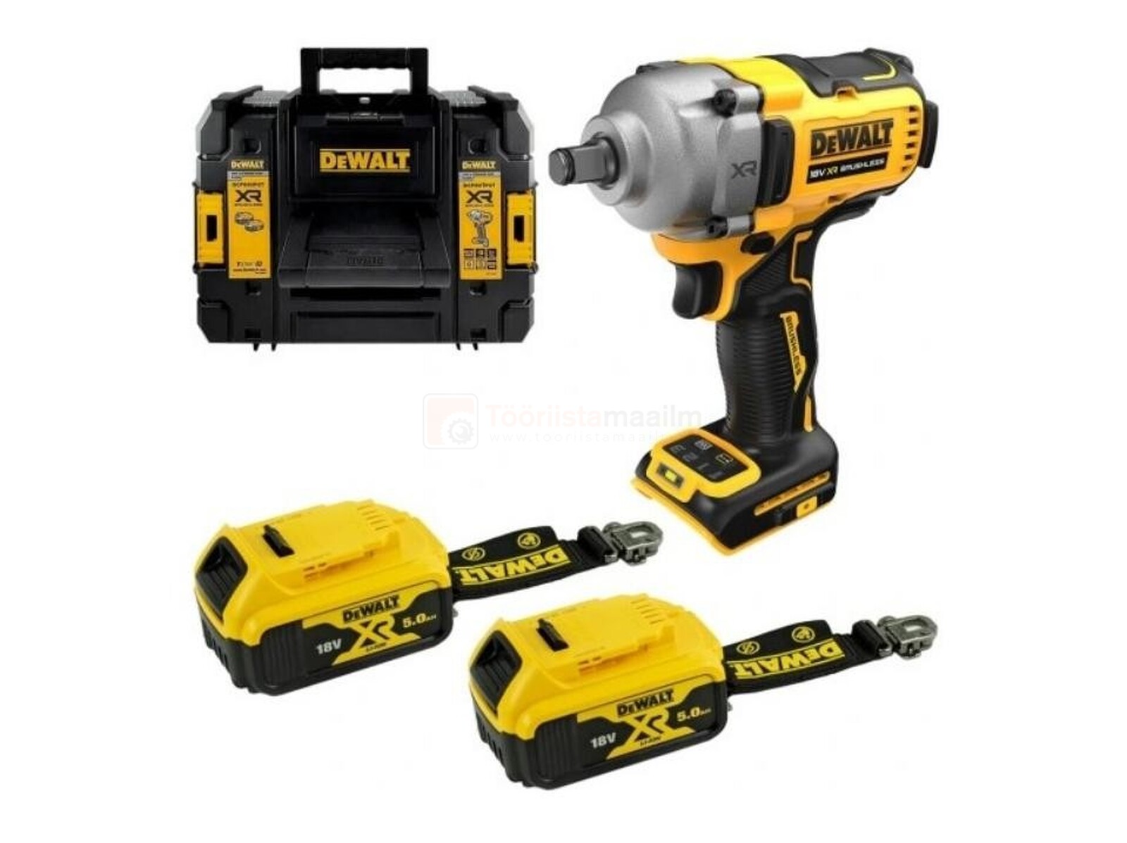 DeWalt akulöökmutrikeeraja DCF891P2LRT-XJ, ilma laadijata