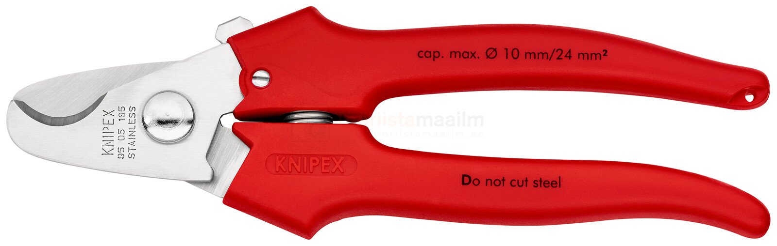 Knipex kaablikäärid 165 mm, max 10 mm / 24 mm²