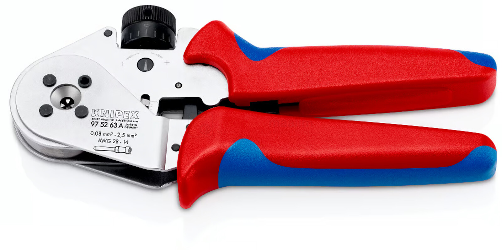 KNIPEX presēšanas knaibles virpotajiem kontaktiem 97