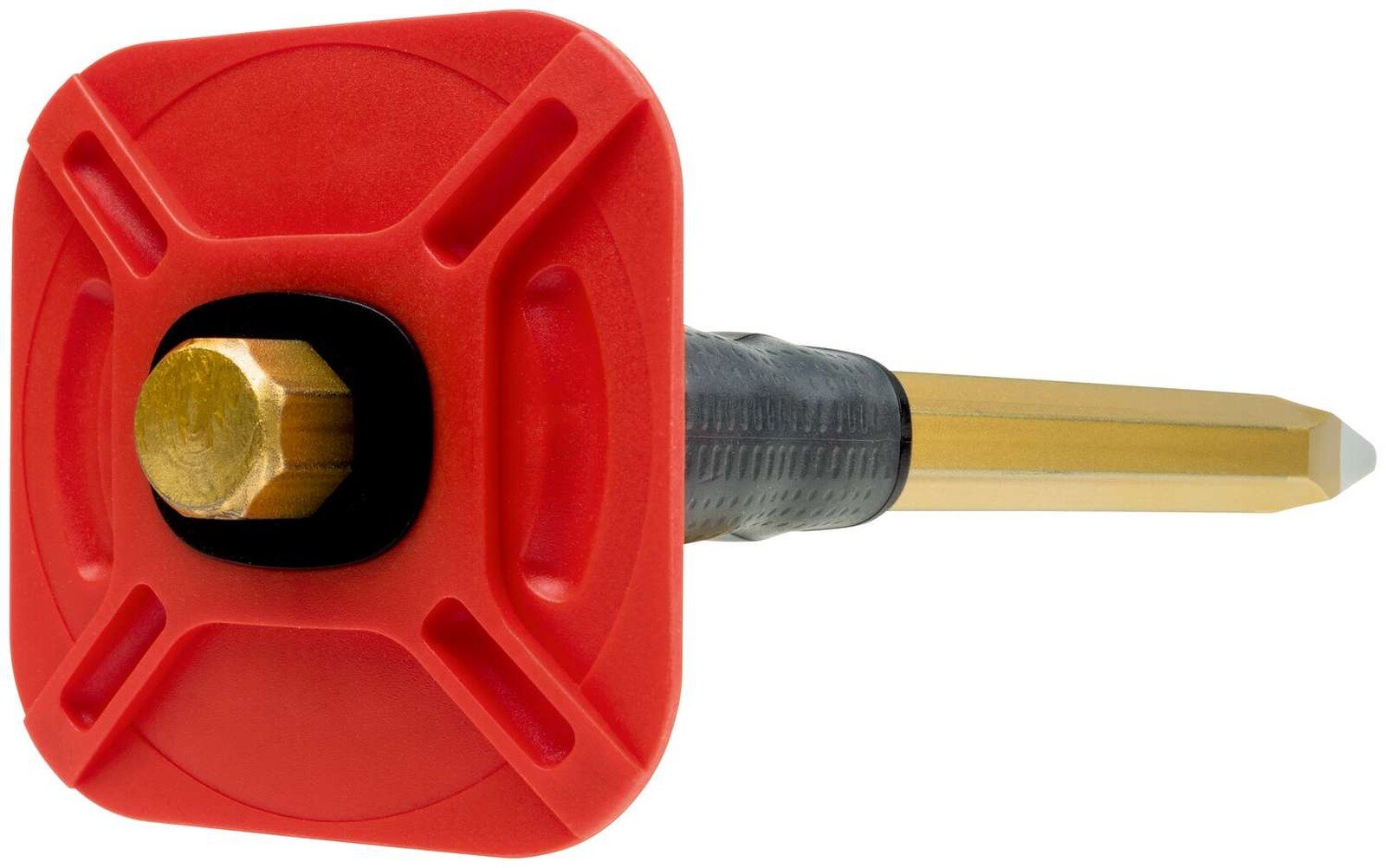 Pildil on Rennsteig teravmeisel 18 x 300 mm, millel on käekaitse ja terav ots.