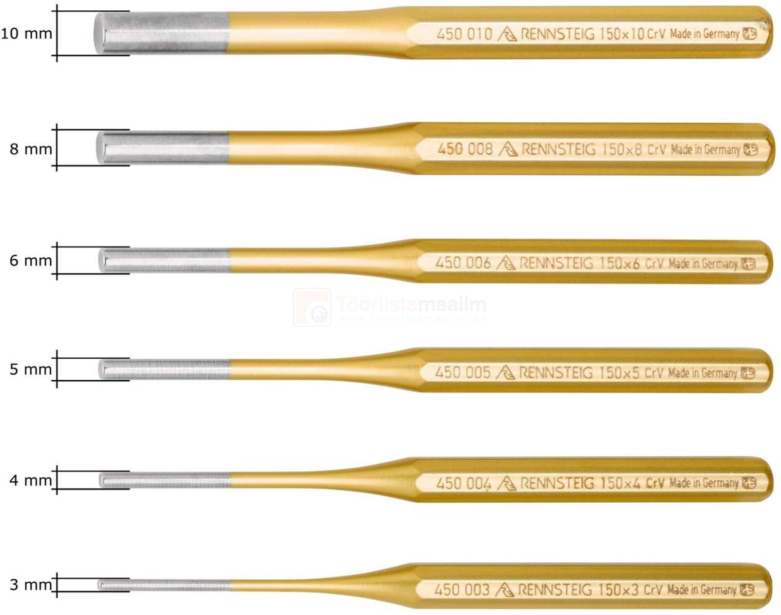 Pildil on Rennsteig tihvtitornide komplekt, mis koosneb kuuest erineva suurusega tihvtitornist.