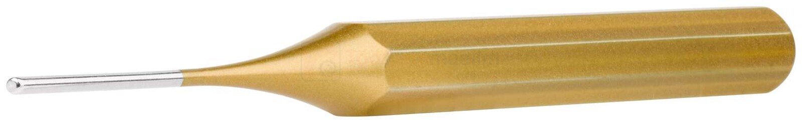 Pildil on Rennsteig tihvtitorn pikkusega 150 mm, millel on kuldne käepide ja peenike ots.