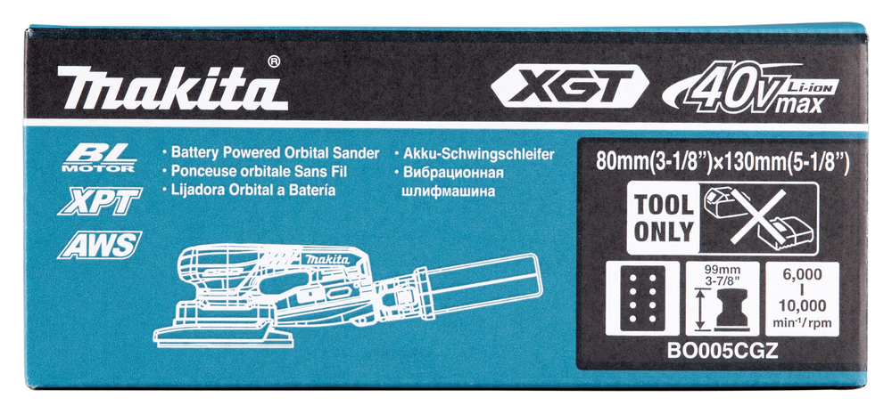 Аккумуляторная шлифовальная машина Makita BO005CGZ, без аккумулятора и зарядного устройства