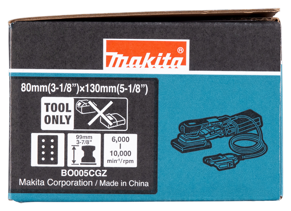 Аккумуляторная шлифовальная машина Makita BO005CGZ, без аккумулятора и зарядного устройства