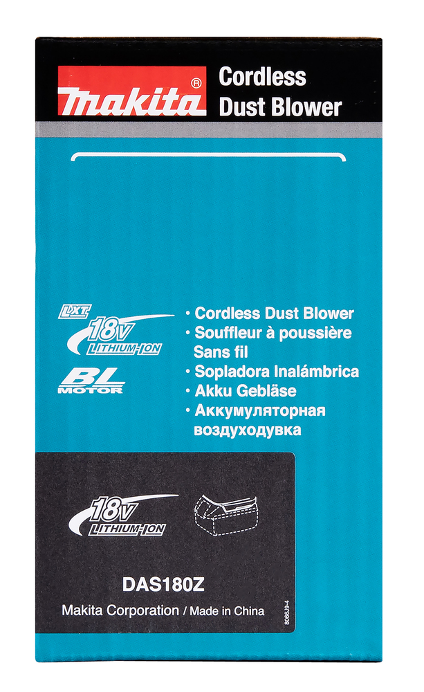 Makita akupuhur DAS180Z, ilma aku ja laadijata