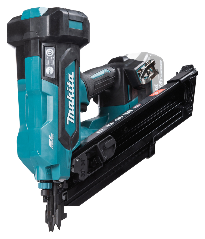 Pildil on Makita akunaelapüstol DBN900ZK, millel on Makita logo, ja mis näib olevat valmis kasutamiseks.