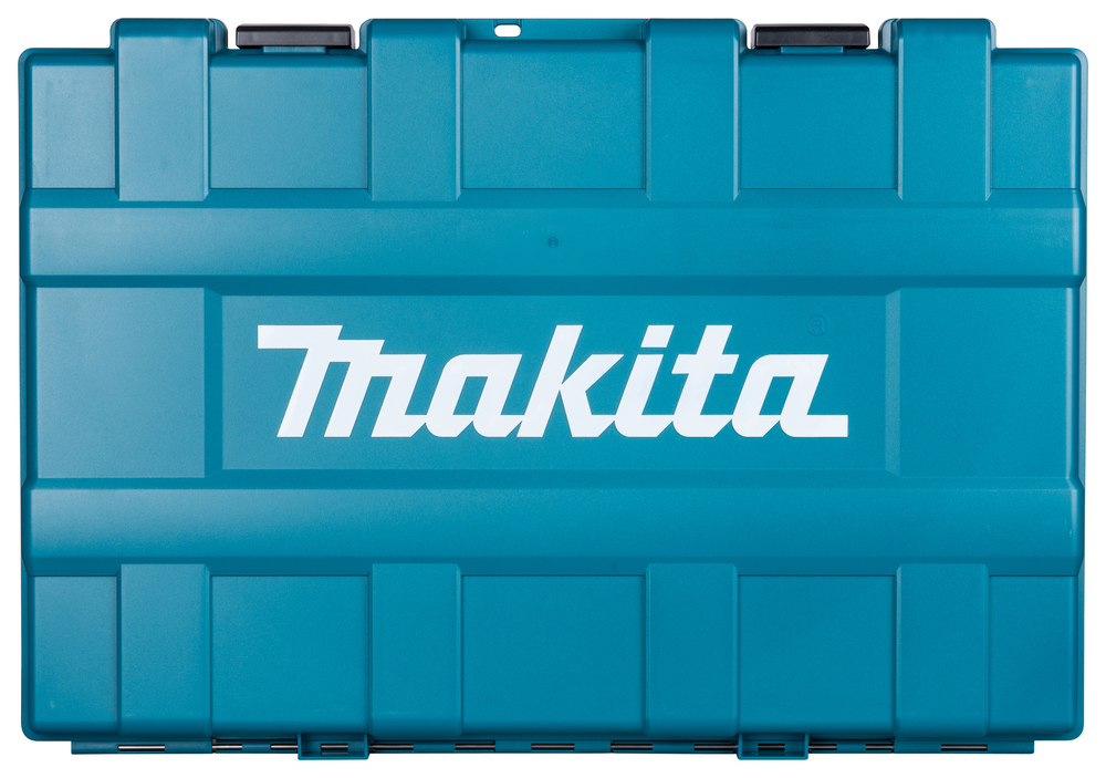 Pildil on sinine Makita tööriistakast, mis on mõeldud Makita akunaelapüstolile.