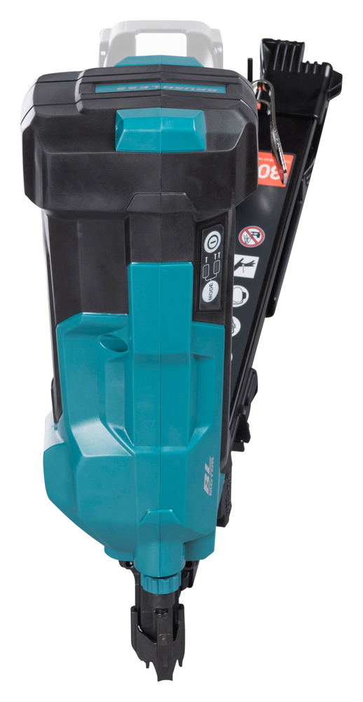 Pildil on Makita akunaelapüstol DBN900ZK, ilma aku ja laadijata, mis näitab seadme korpust, päästikut, reguleerimisnuppu...